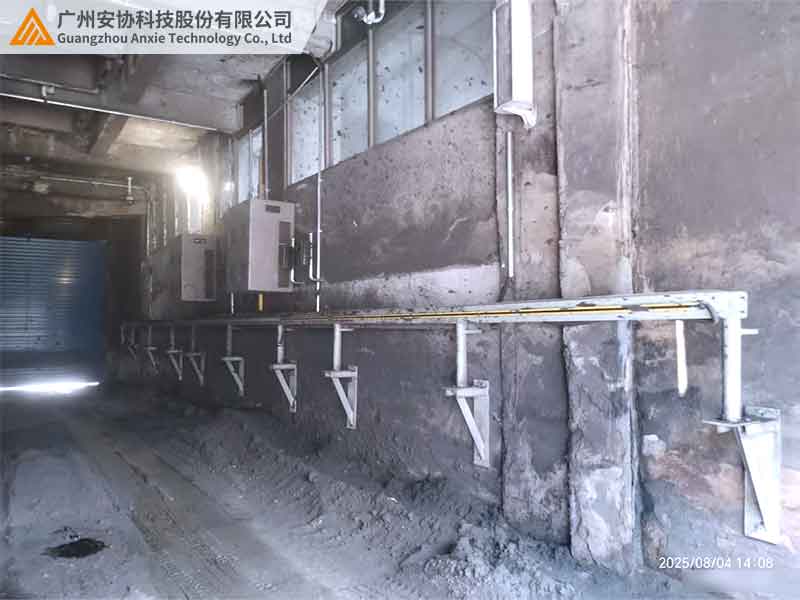 礦場隧道車身位置測量光幕應用